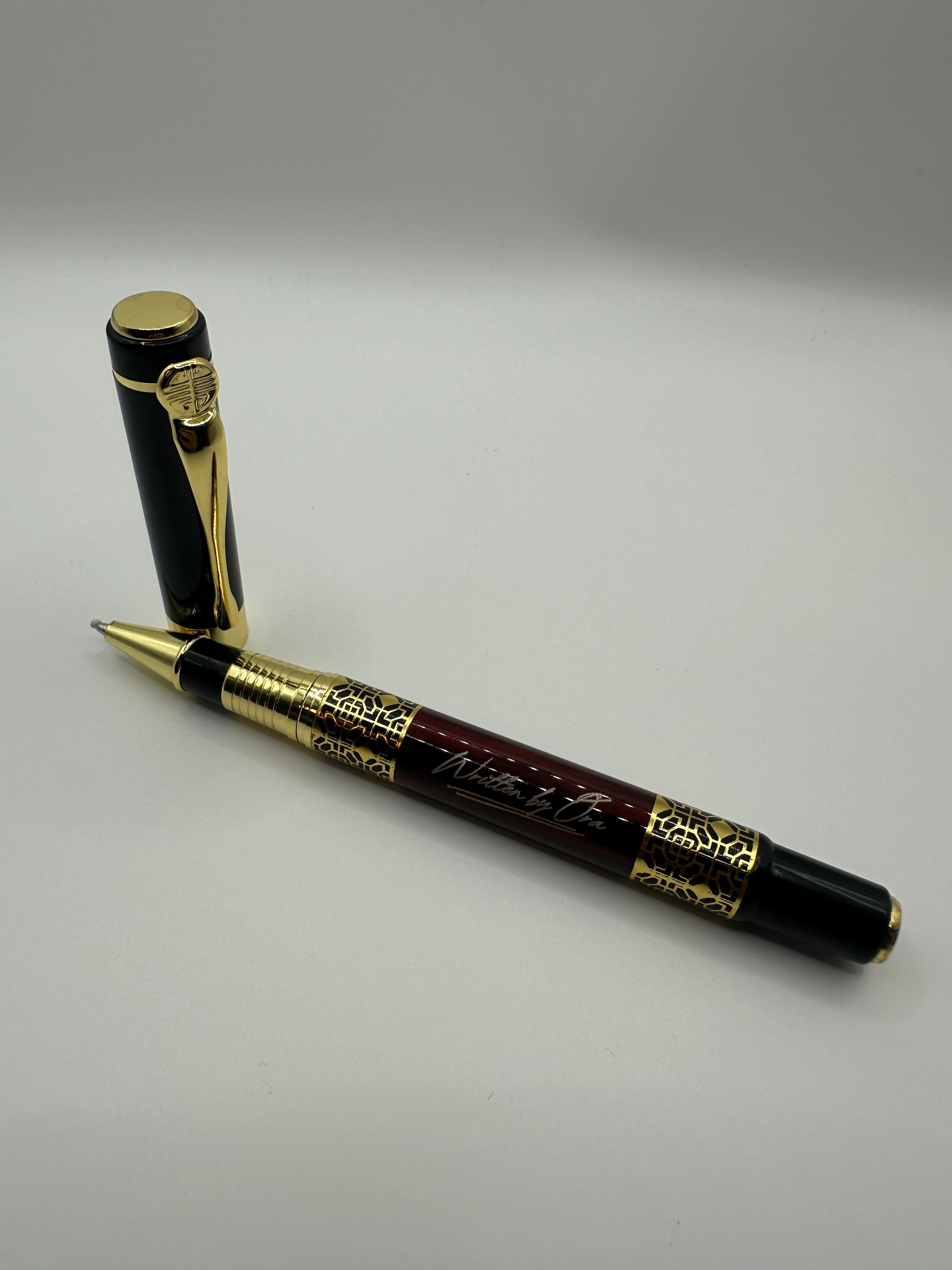 Luxury red montblanc pen 