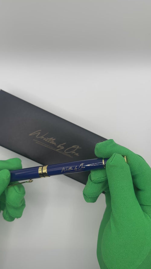 royal blue montblanc luxury pen video unboxing 